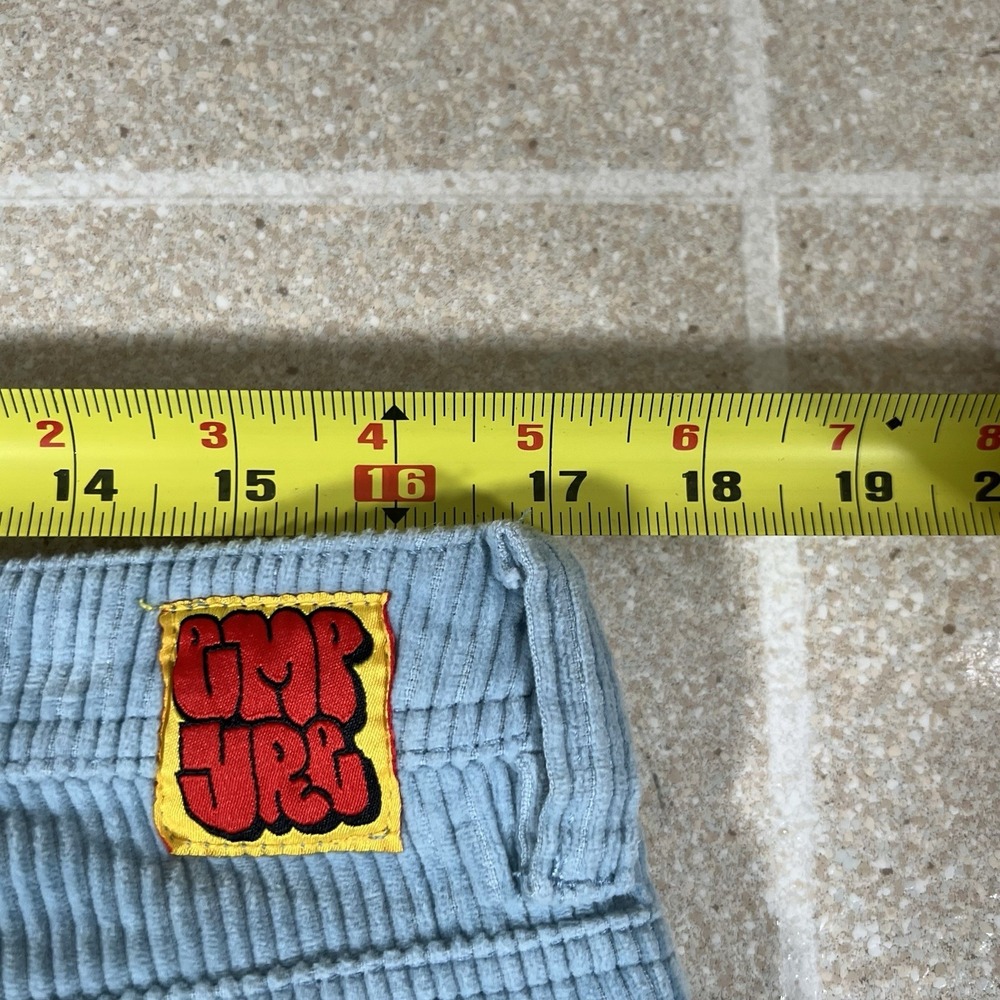 Empyre Corduroy Pants Mens 34x30 Blue Relax Corduroy Baggy Skateboarding Grunge - Picture 7 of 9